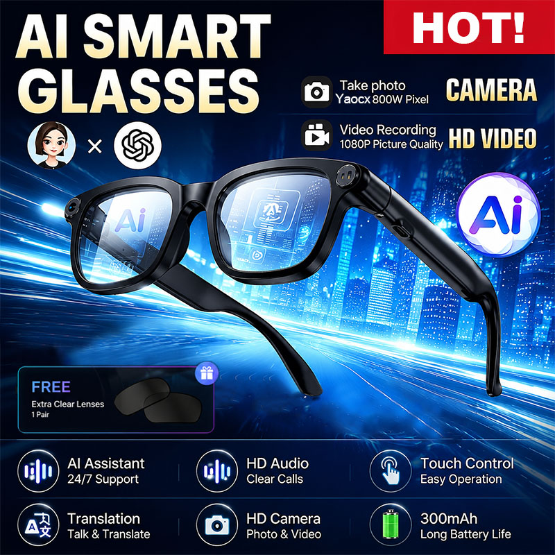 Audio Music To Video Ai - New AI Smart Glasses 800W HD