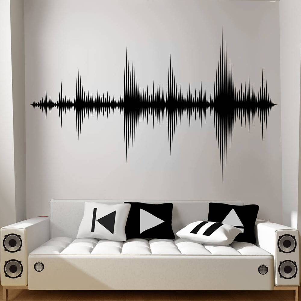 Âm Thanh Sóng Decal Dán Tường  - đánh giá và giá Audio Music Remover