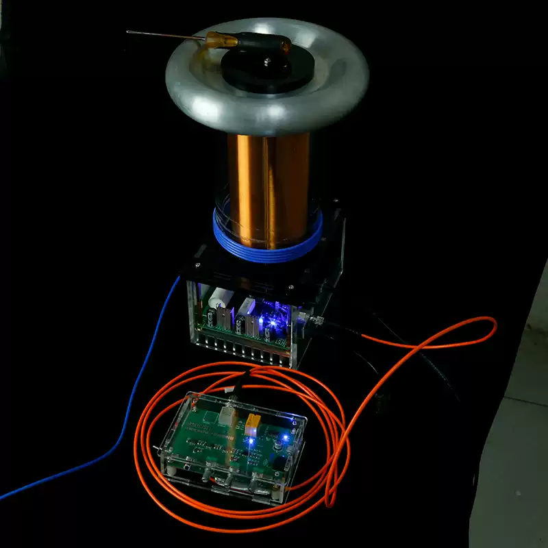 Tesla Coil 220V Portable 1.5kg - đánh giá và giá Audio Music Generator Free