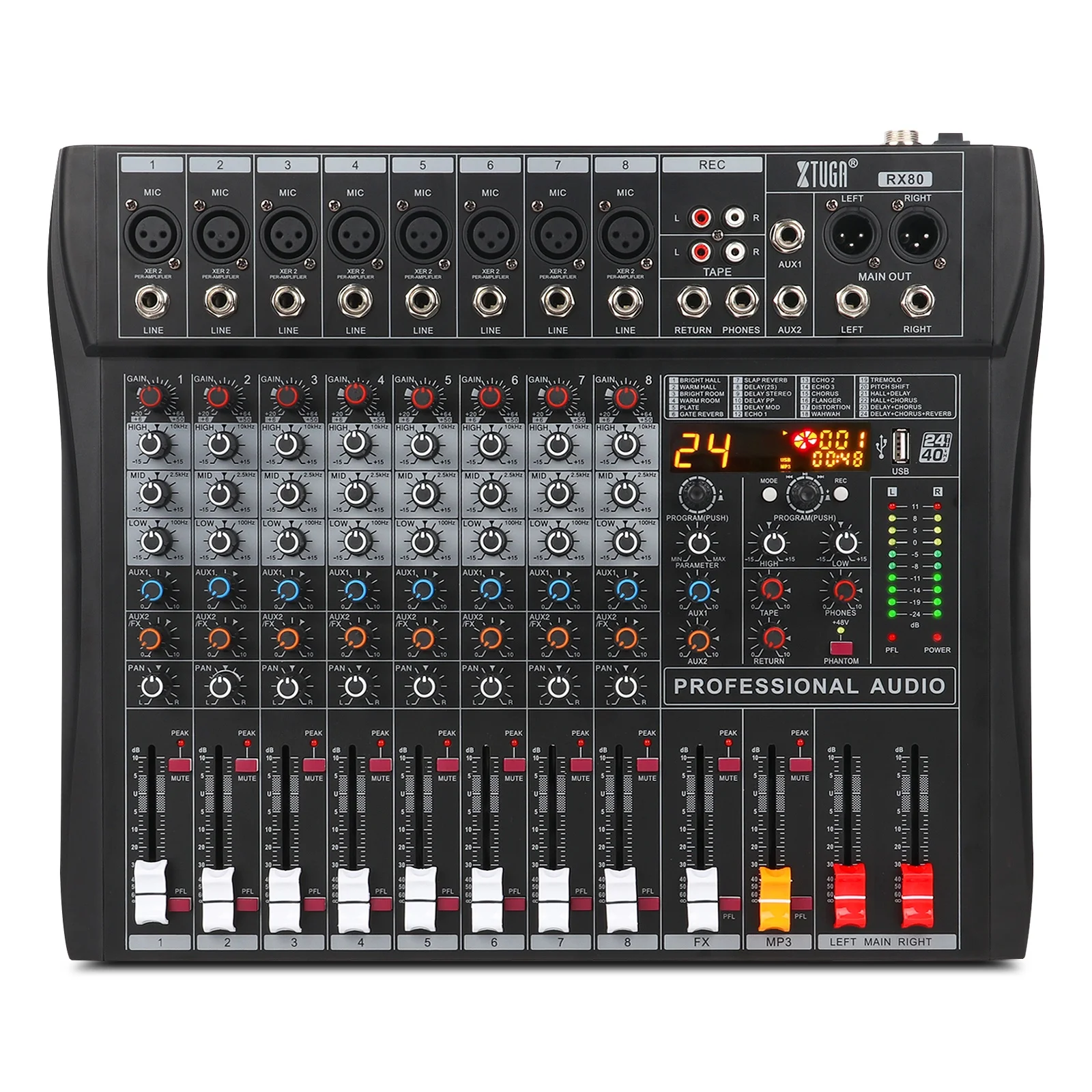 16 Channel Professional Audio  - đánh giá và giá Audio Music Effect