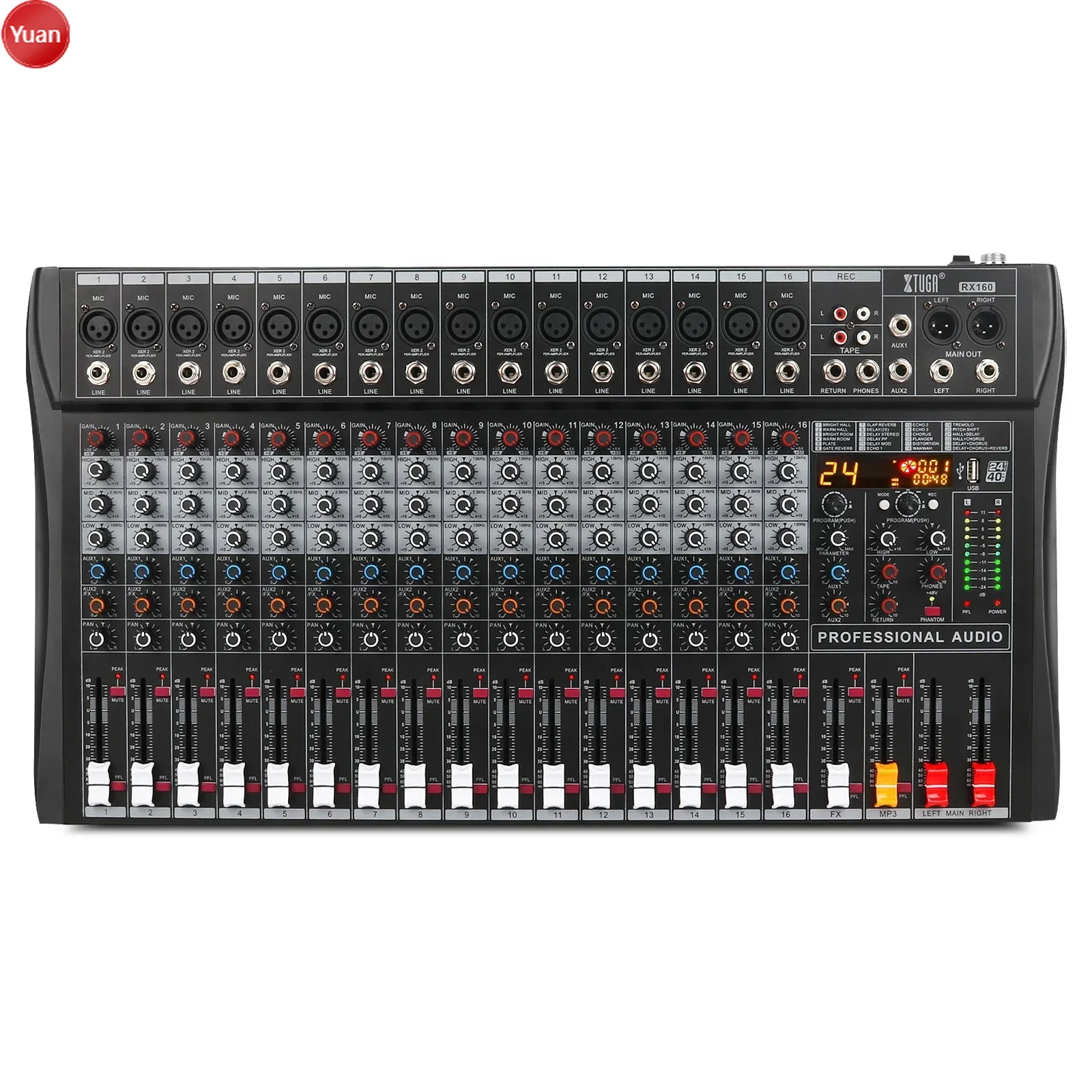 16 Channel Professional Audio  - đánh giá và giá Audio Music Effect
