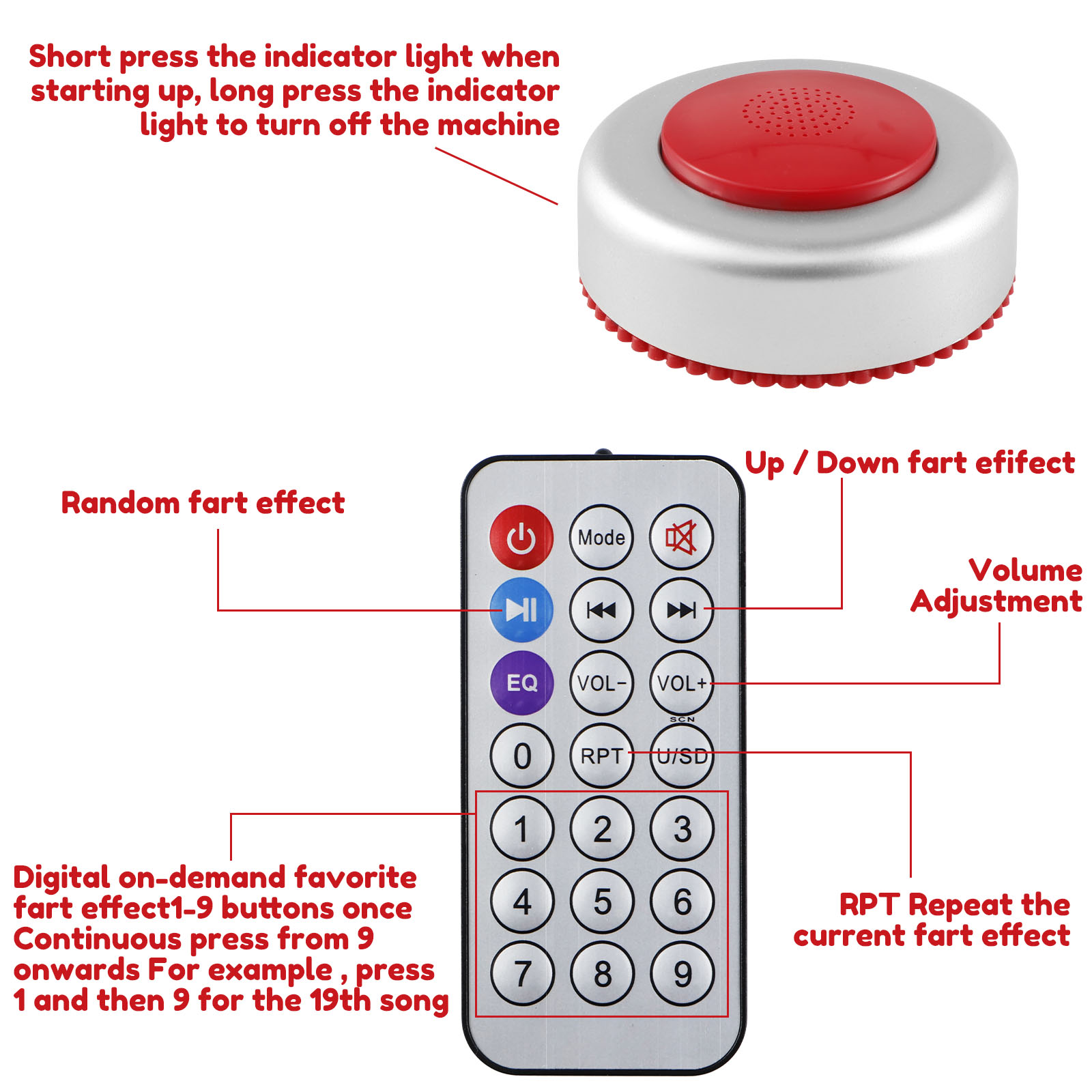 Funny Sound Effects Machine Re - đánh giá và giá Audio Music Lollipop