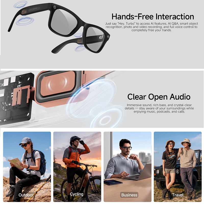 2026 New AI Smart Glasses 8MP  - đánh giá và giá Audio Music To Video Ai