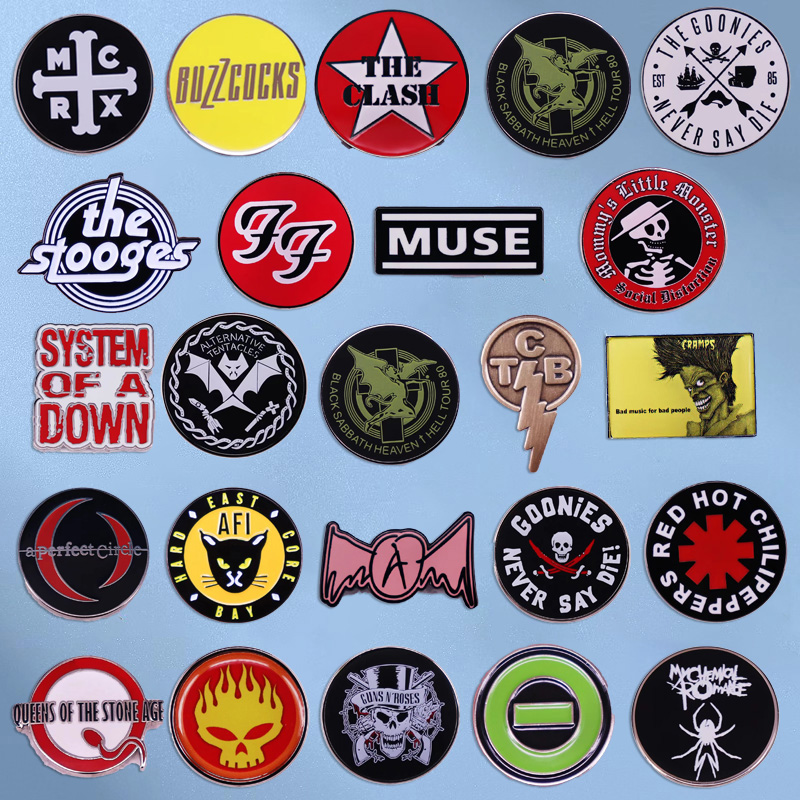 Pop Rock Band Enamel Pin Music - đánh giá và giá Audio Music Lollipop