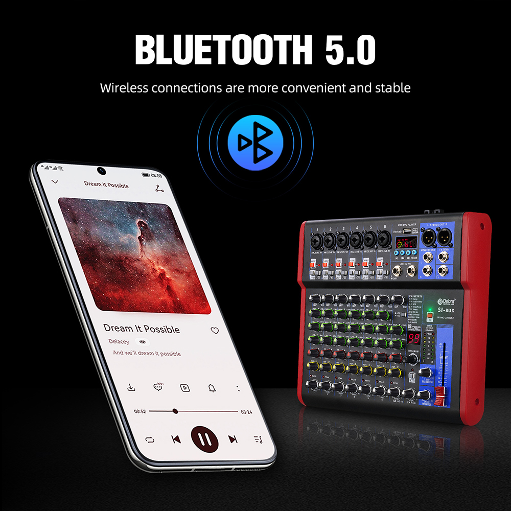 4 6 8-channel portable audio m - đánh giá và giá Audio Music Effect